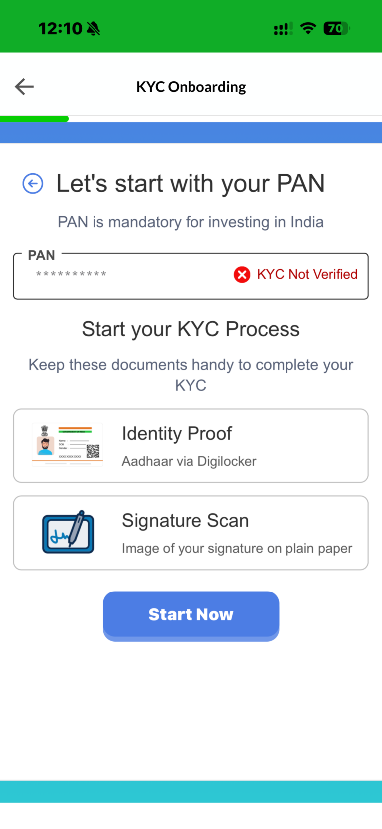 Dhanvantree App Sign Up Step 3